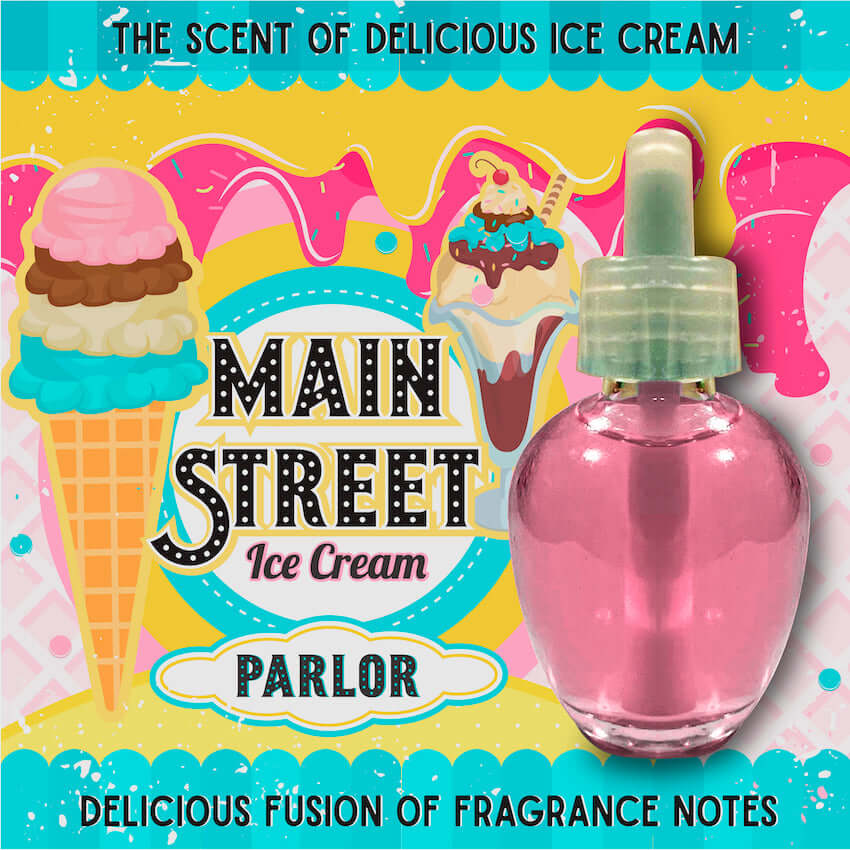 Disney Main Street Plaza Ice Cream Parlor Fragrance Wall Diffuser Refill