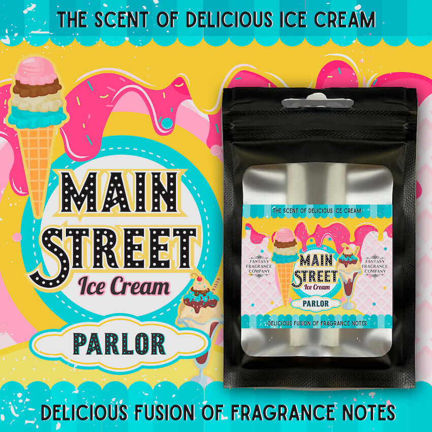 Disney Main Street Plaza Ice Cream Parlor Fragrance Car Diffuser Refill