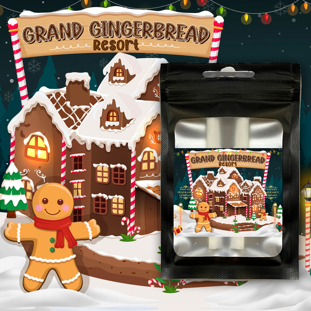 Gingerbread Fan Diffuser Grand Gingerbread Resort Car Diffuser Fragrance Reeds (2 Refills)